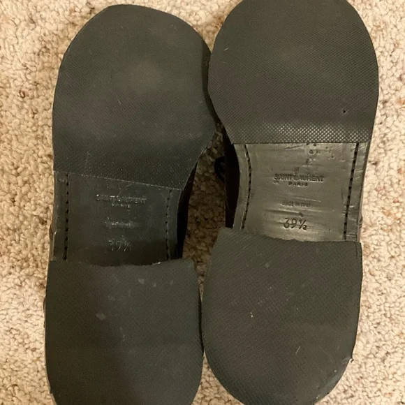 YSL Saint Laurent lace up ankle boot size 39.5 - Picture 6 of 7